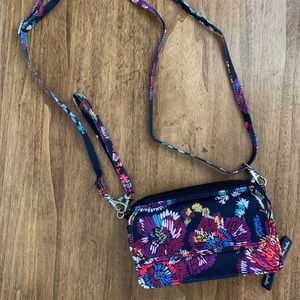 Vera Bradley All in one crossbody wristlet wallet